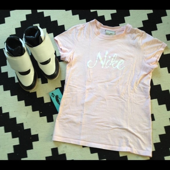 Nike Tops - Nike Pastel Pink T Shirt Workout Top Tee